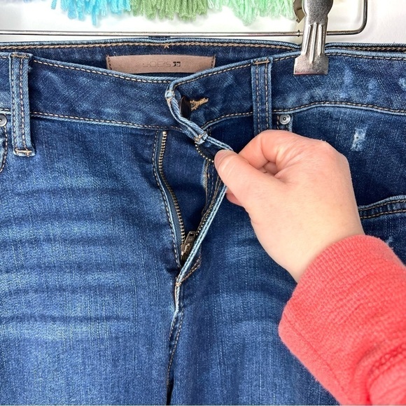 Joe’s Jeans Dark Wash Distressed Ripped High Waisted Skinny Jeans Size 28 - Picture 5 of 16